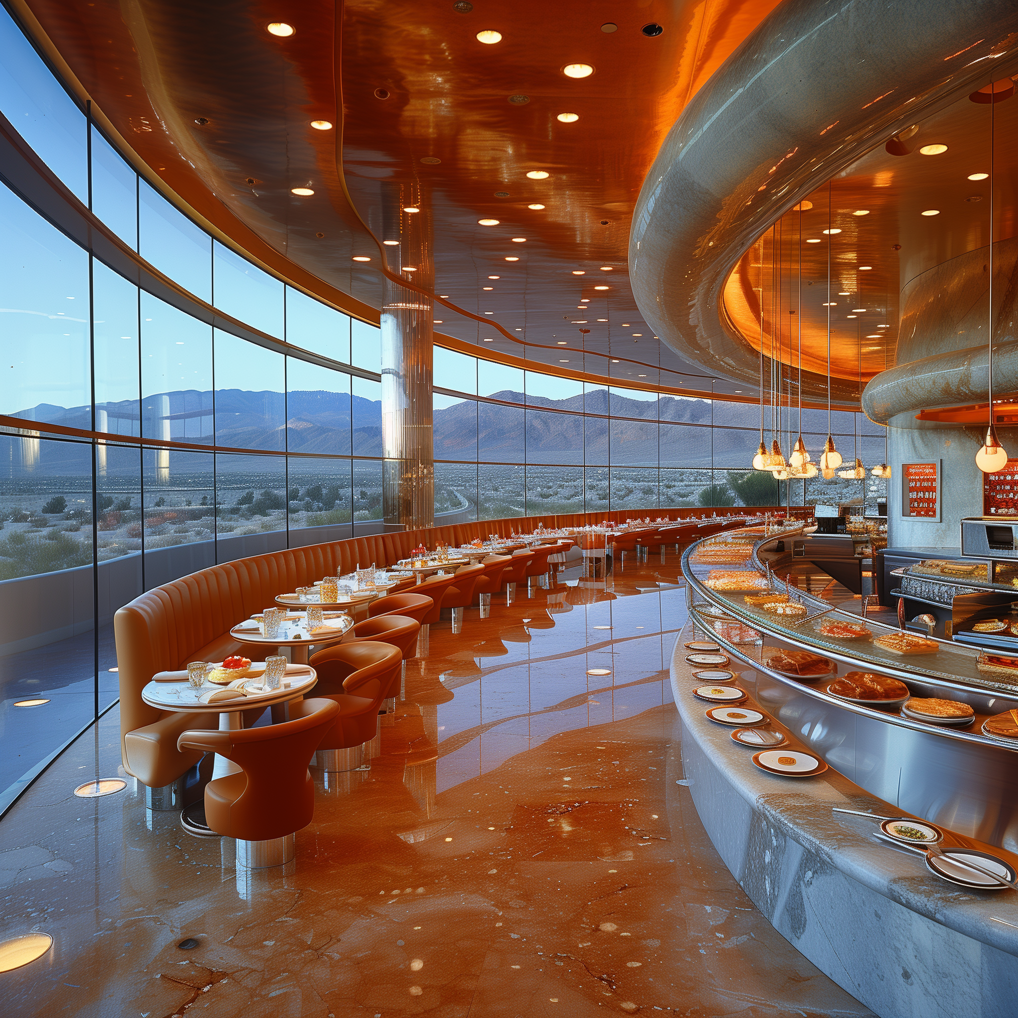 The Galactic Grill restaurant interior