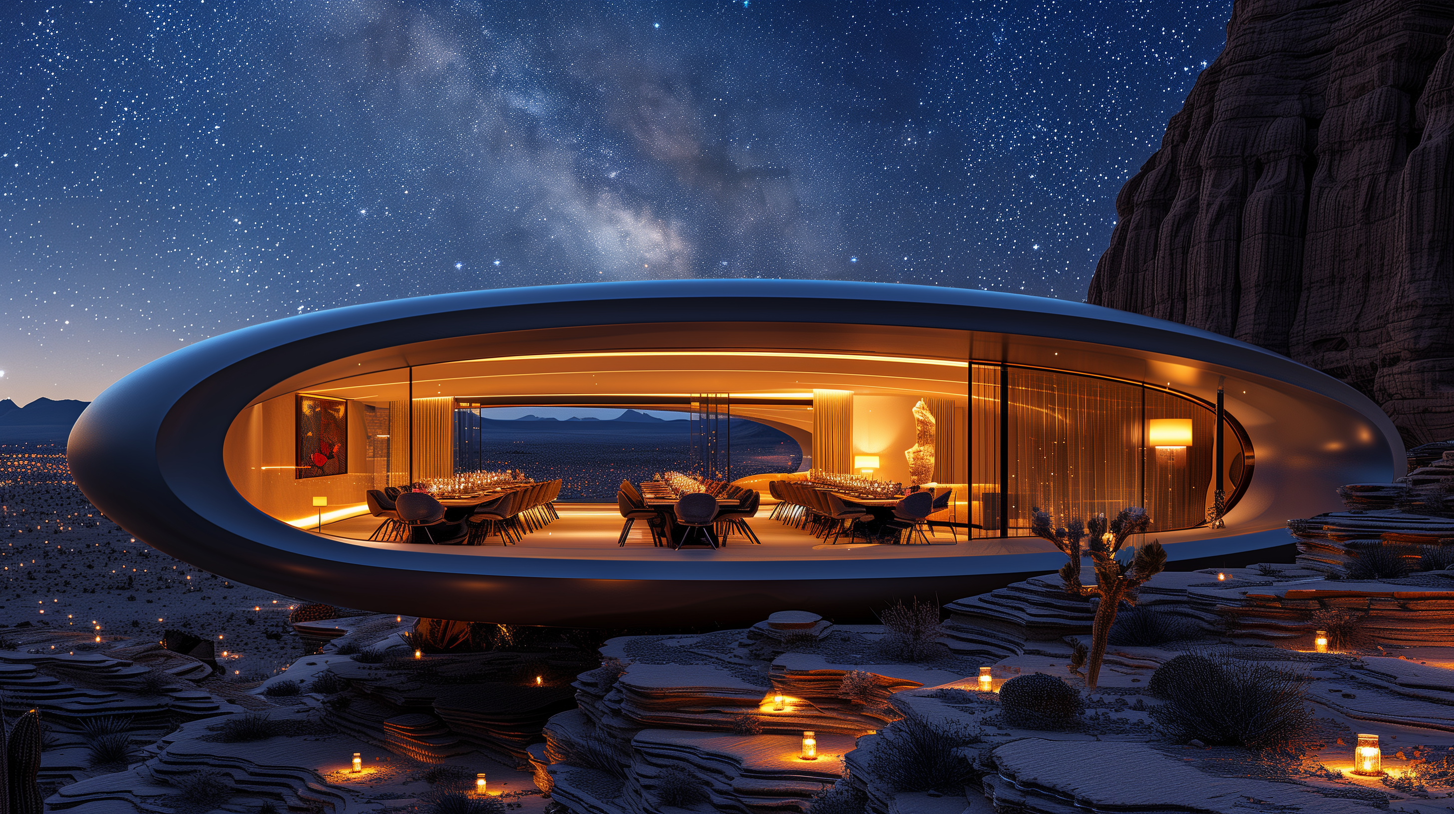 Galactic Grill dining